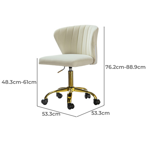 Ratana Velvet Office Chair