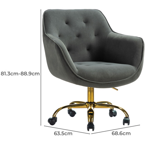 Kelly Velvet Office Chair