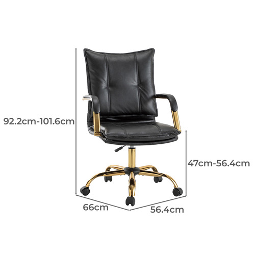 Rasine Faux Leather Office Chair