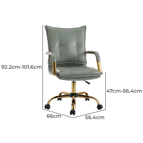 Rasine Faux Leather Office Chair