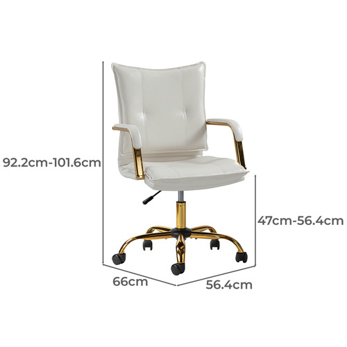 Rasine Faux Leather Office Chair