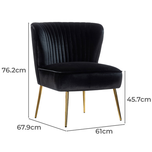 Nyla Velvet Accent Chair