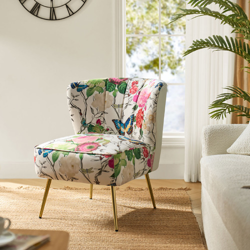 Karlso Velvet Accent Chair