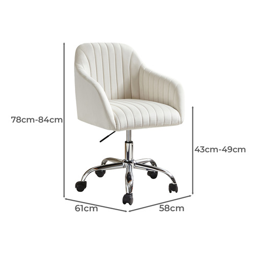 Hagavik Velvet Office Chair