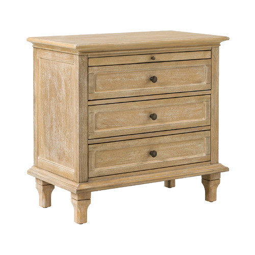 Germaine 3 Drawer Bedside Table with Charging Station