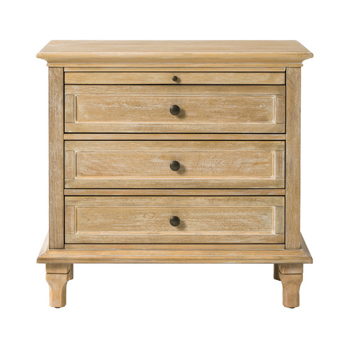 Germaine 3 Drawer Bedside Table with Charging Station