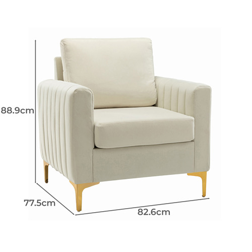 Lucy Velvet Armchair