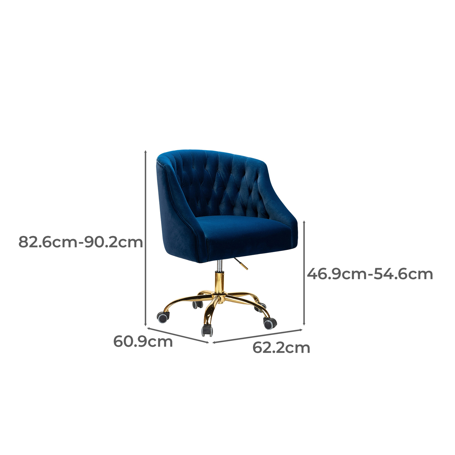 Estelle Velvet Office Chair