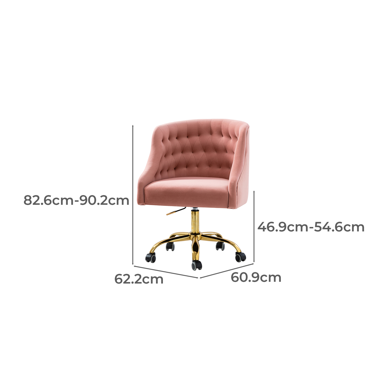Estelle Velvet Office Chair