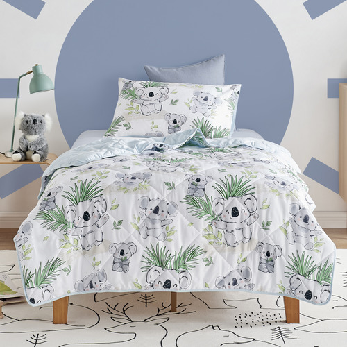 Koala Cuddles Cotton Comforter Set | Temple & Webster