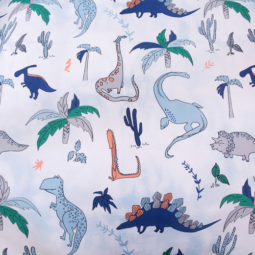 Jack and Ava Dino Age Cotton Quilt Cover Set | Temple & Webster