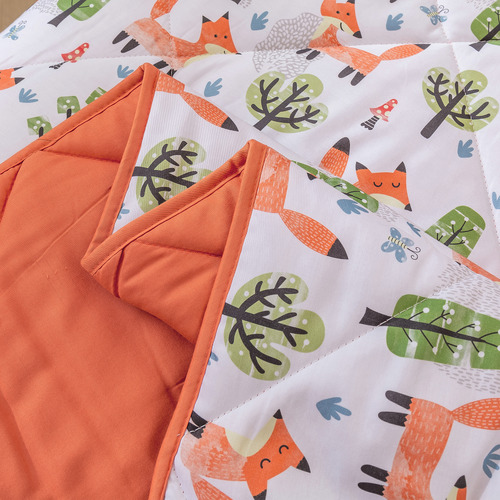 Jack and Ava Shy Fox Cotton Comforter Set | Temple & Webster