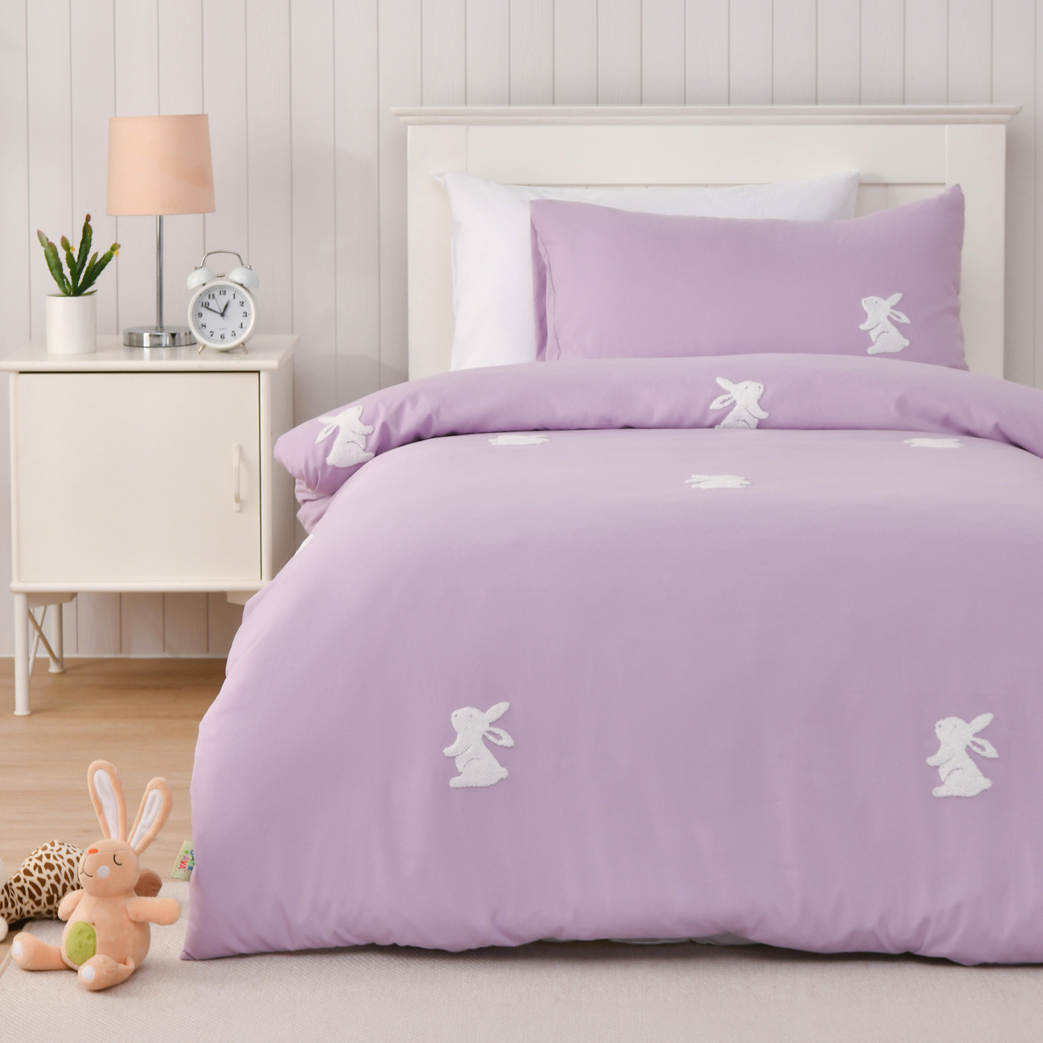 Nibbles the Bunny Microfibre Quilt Cover Set