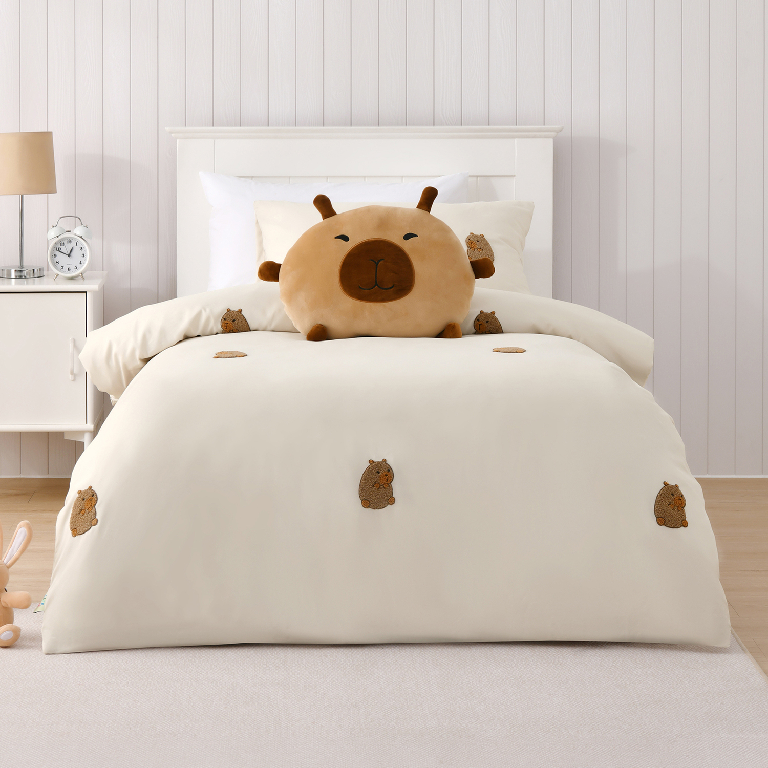 Tofu the Capybara Teddy Fleece  Cushion