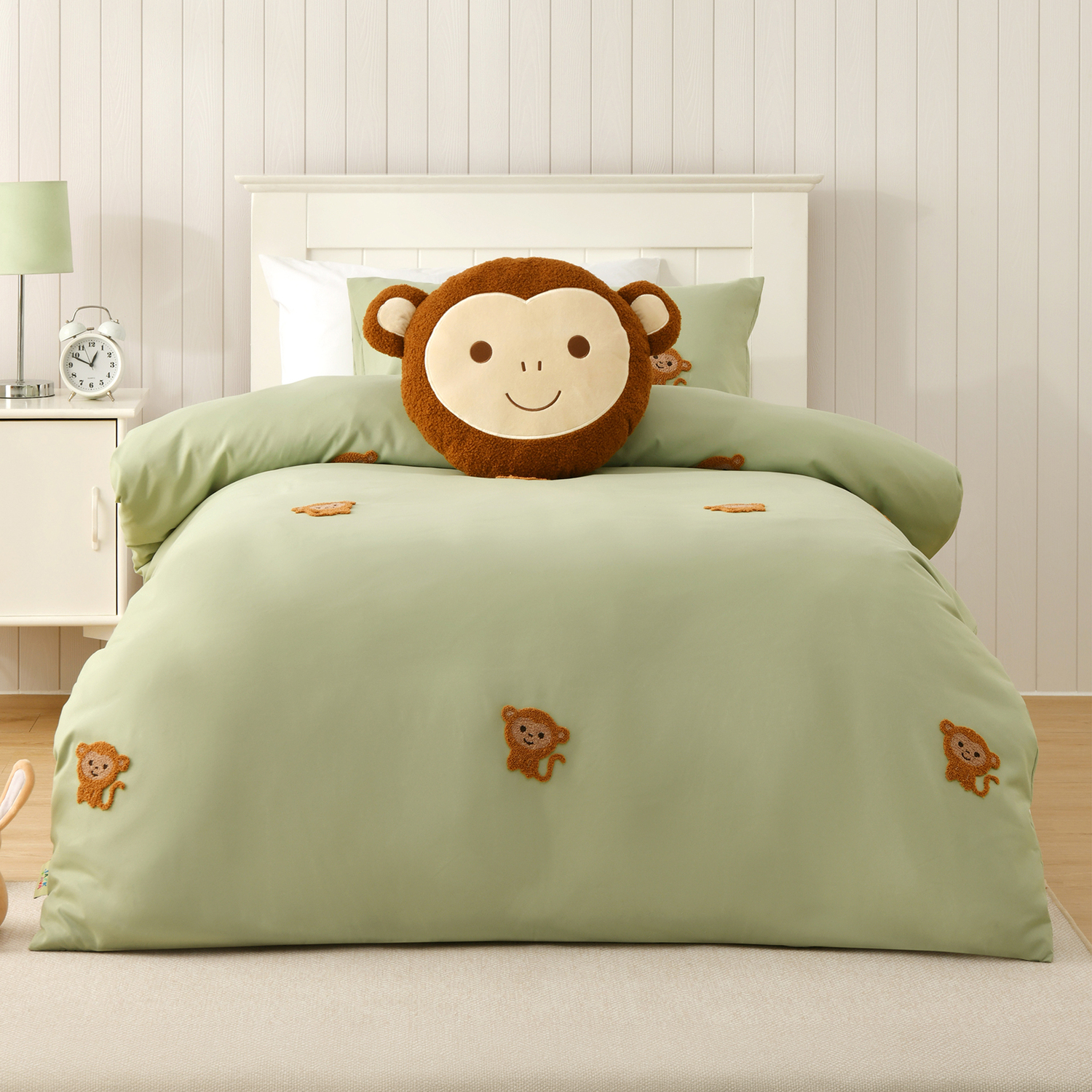 Bongo the Monkey Teddy Fleece  Cushion