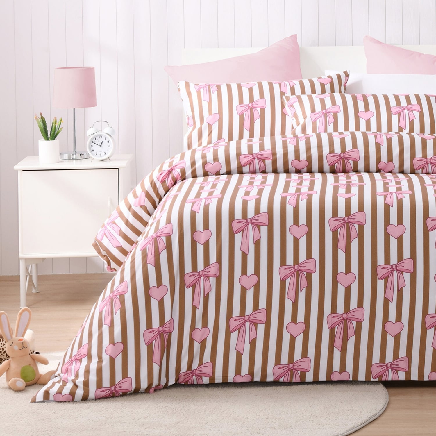 Iker Holly the Highland Cow Cotton Percale Reversible Quilt Cover Set