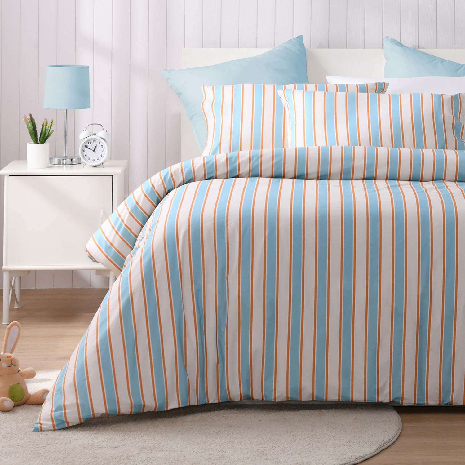 Killian Surf Safari Cotton Percale Reversible Quilt Cover Set