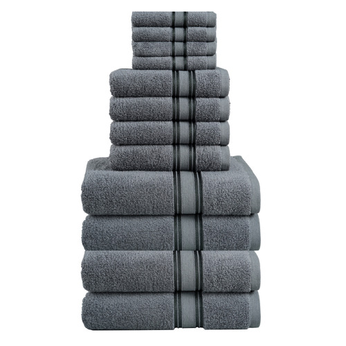 12 Piece Zero Twist Cotton Towel Set