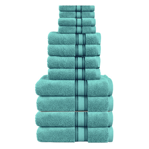 12 Piece Zero Twist Cotton Towel Set
