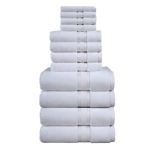 12 Piece Zero Twist Cotton Towel Set