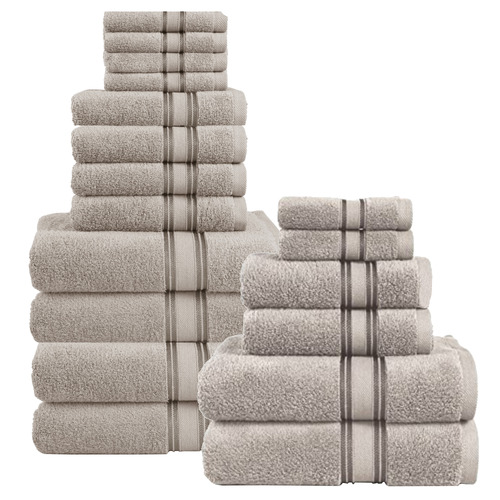 LaneLinen 18 Piece Cotton Bathroom Towel Set | Temple & Webster