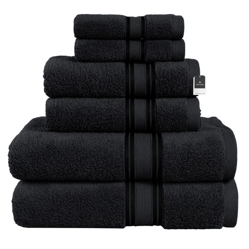 6 Piece Cotton towel Set - Zero Twist 550Gsm