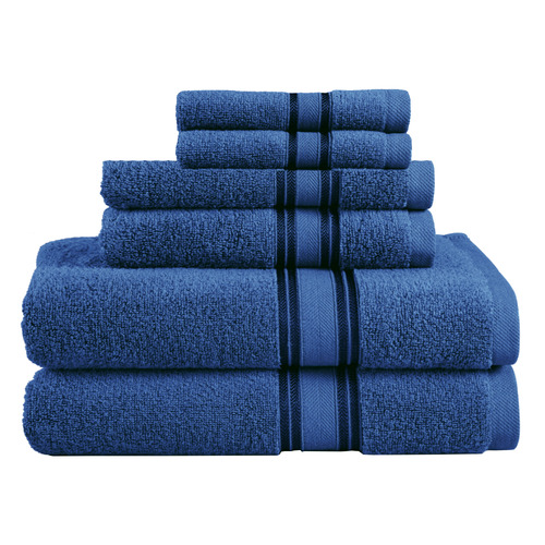 6 Piece Cotton towel Set - Zero Twist 550Gsm