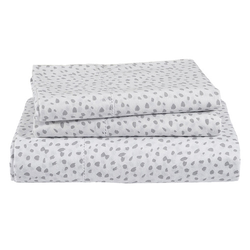 Haze Grey Organic Washed Cotton Quilt Cover Set