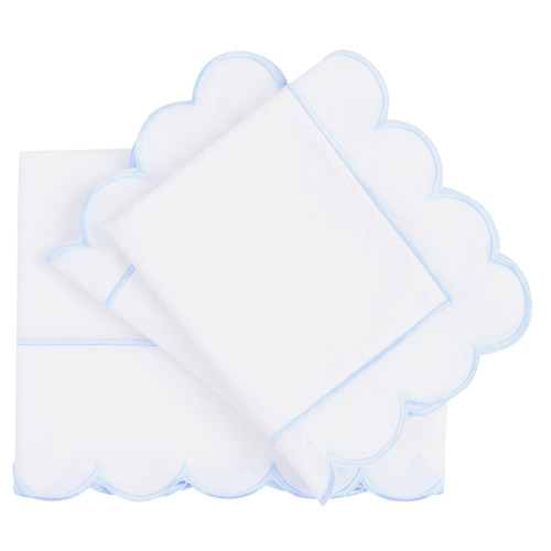Scallop Cotton Sheet Set