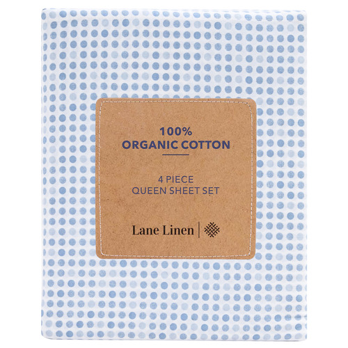 Blue-Polka-Dot-Organic-Washed-Cotton-Sheet-Set