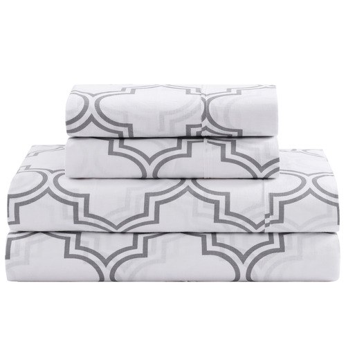 Silver-Trellis-Organic-Washed-Cotton-Sheet-Set