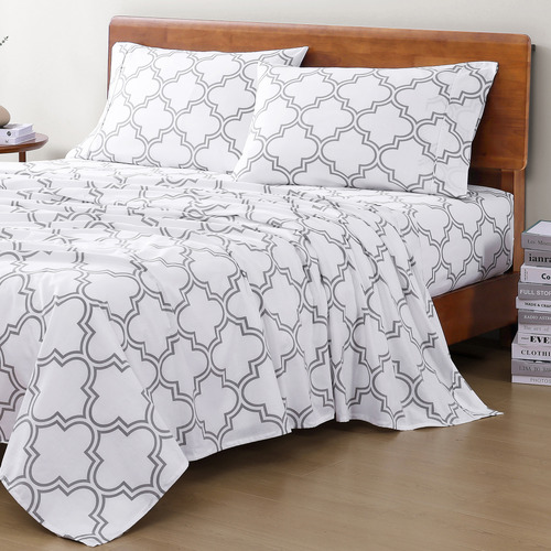Silver-Trellis-Organic-Washed-Cotton-Sheet-Set