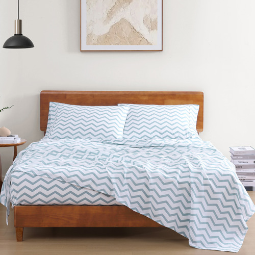 Chevron-Organic-Washed-Cotton-Sheet-Set