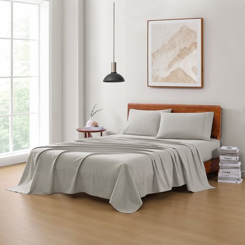 Snowdrop-Organic-Washed-Cotton-Sheet-Set