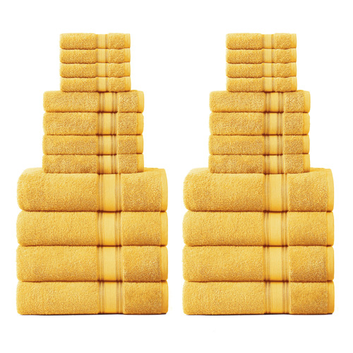 24-Piece-Cotton-Bathroom-Towel-Set