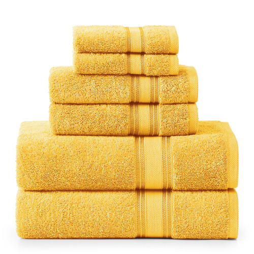 6-Piece-Cotton-Bathroom-Towel-Set
