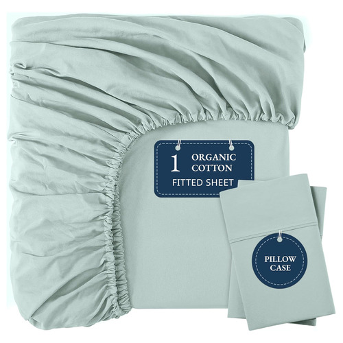 Organic Washed Cotton Fitted Sheet Set