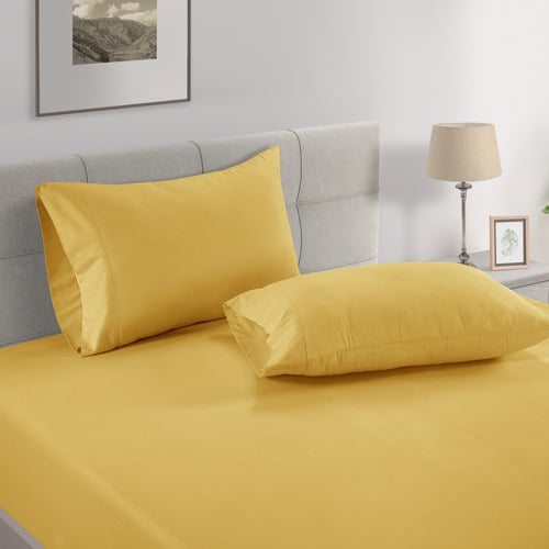 Organic Washed Cotton Fitted Sheet Set