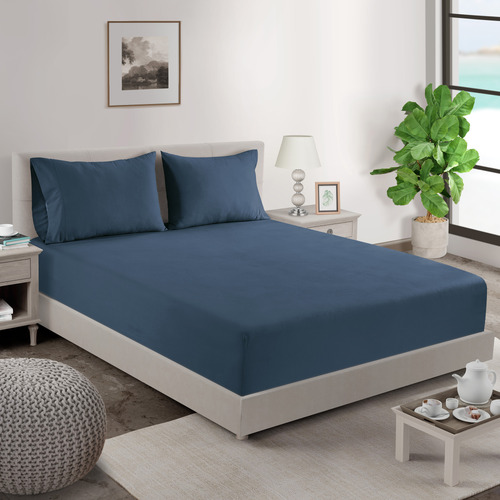 Organic Washed Cotton Fitted Sheet Set