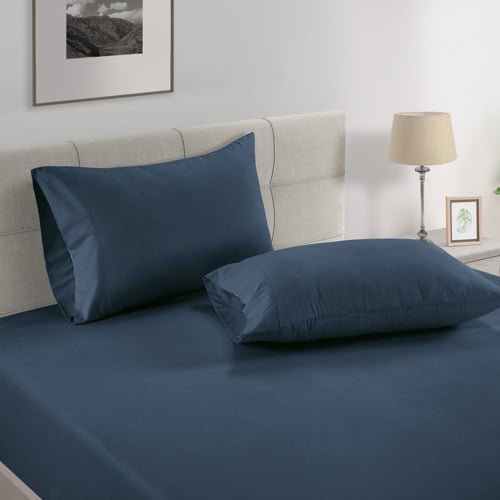 Organic Washed Cotton Fitted Sheet Set