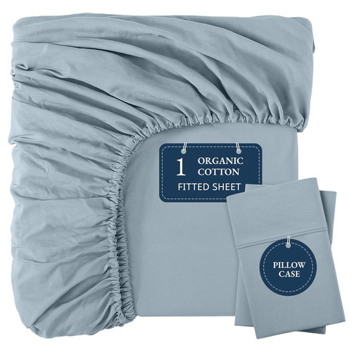 Organic Washed Cotton Fitted Sheet Set