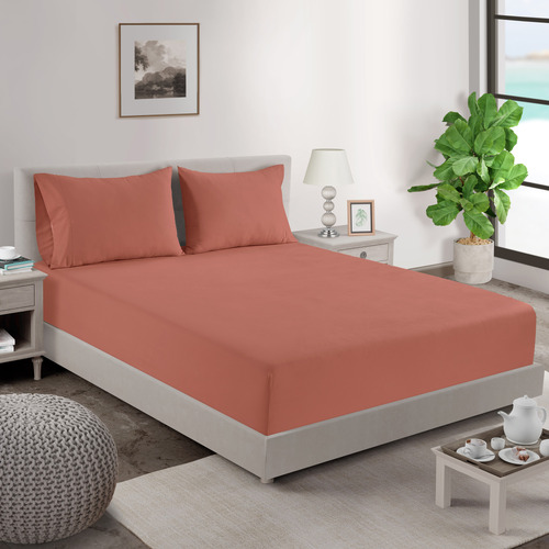 Organic Washed Cotton Fitted Sheet Set