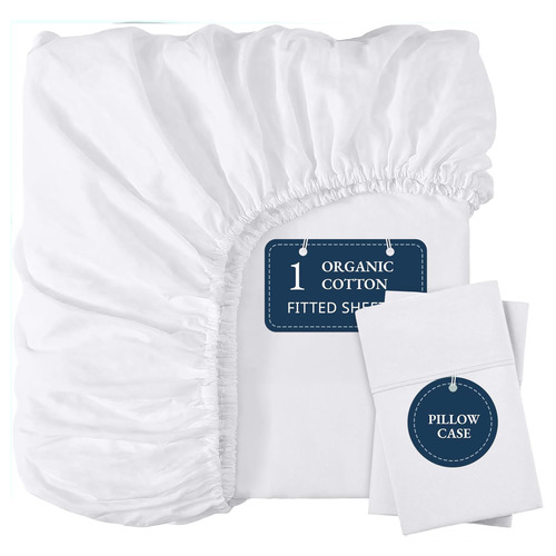 Organic Washed Cotton Fitted Sheet Set