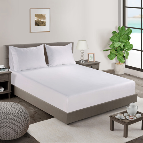 Organic Washed Cotton Fitted Sheet Set