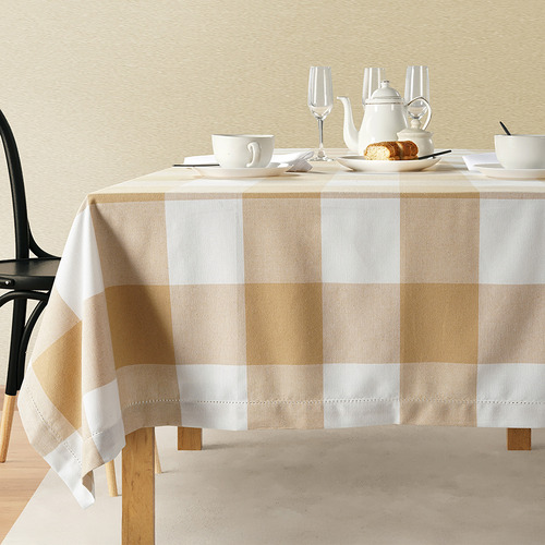 Cotton Checquered Tablecloth