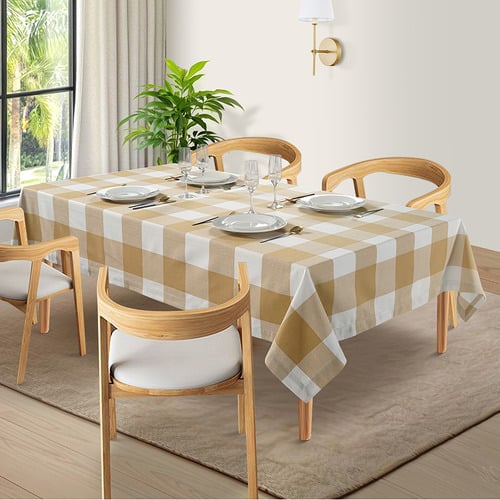 Cotton Checquered Tablecloth