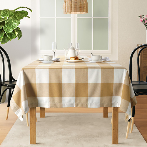 Cotton Checquered Tablecloth