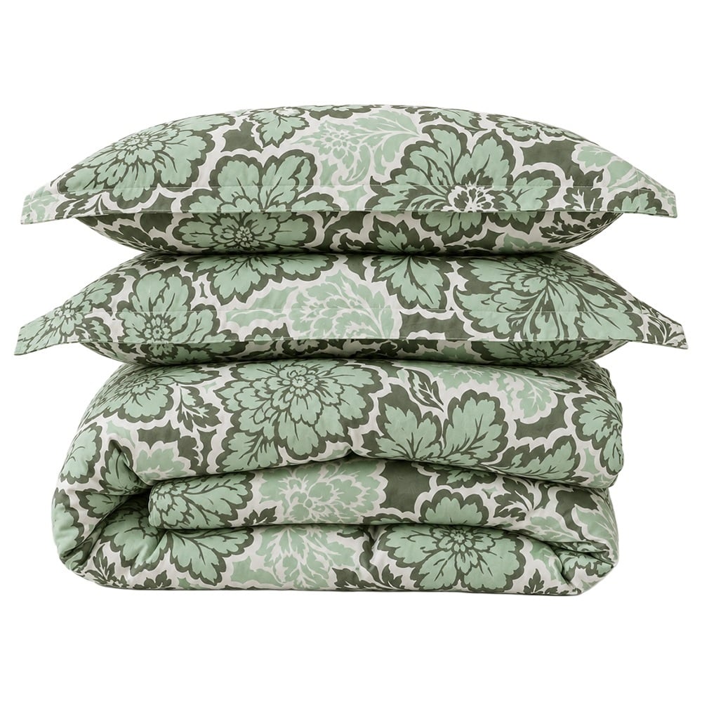 Evergreen Jardin Cotton Sateen Quilt Cover Set