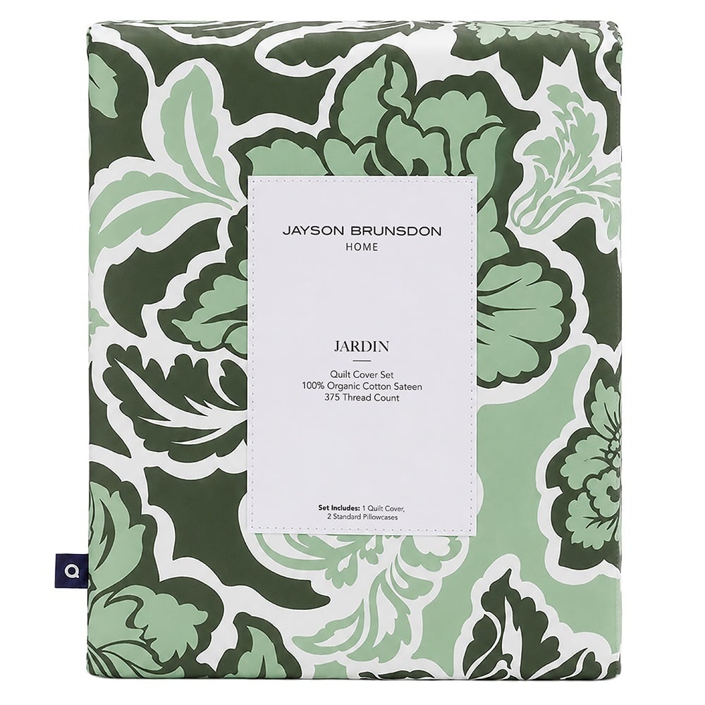 Evergreen Jardin Cotton Sateen Quilt Cover Set