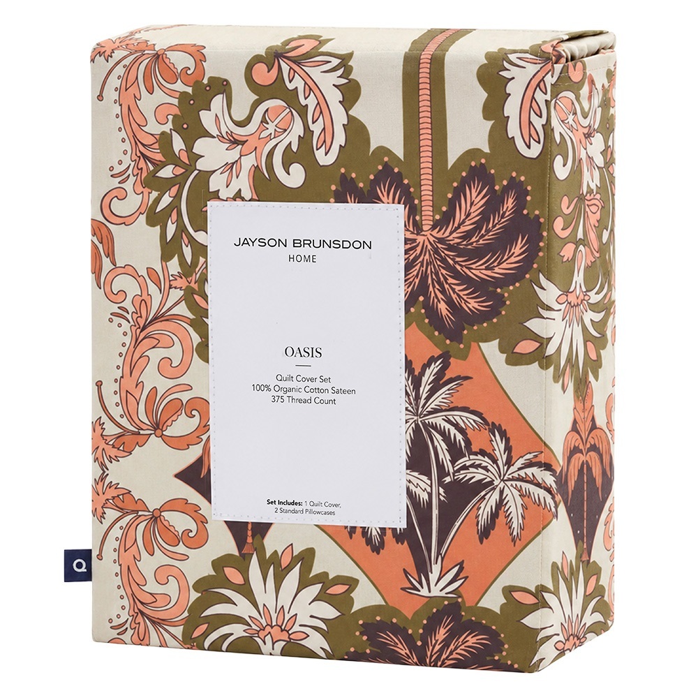 Desert Sand Oasis  Cotton Sateen Quilt Cover Set